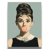Audrey Hepburn Wall Art Print - Bubblegum Pop Art Portrait