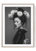 Geisha Black and White Art Print | Elegant Japanese Portrait Wall Decor