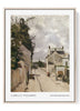 Camille Pissarro Rue de l’Hermitage Pontoise 1874 Print – French Impressionist Village Street Wall Art