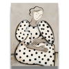 Polka Dot Muse Art Print | Minimalist Woman Portrait Wall Decor