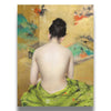 Study of Flesh Color and Gold Art Print | Vintage Japanese Portrait Wall Decor