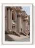 Beaux Arts Museum & Pink Flowers Art Print | Minimalist Architecture Decor