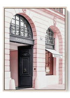 Chic Parisian Storefront Poster Canvas Art - Timeless Elegance for Home Decor