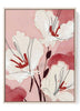 Pink Floral Abstract Wall Art – Modern Botanical Print