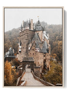 Medieval Castle Poster - Enchanting Vintage Fortress Wall Art