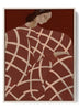 Geometric Allure - Abstract Woman in Patterned Robe Canvas Print