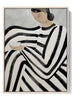 Contemplative Stripes Abstract Art Print