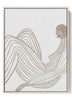 Graceful Contours - Abstract Flowing Lines Canvas Print