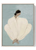 Subtle Grace - Abstract Contemplative Woman Canvas Print