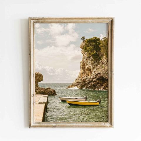 Coastal Fishing Boat Art