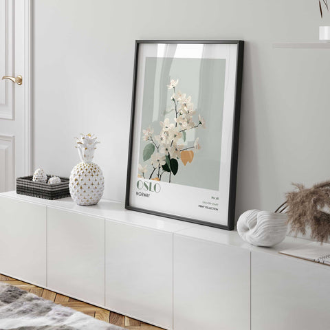 Oslo Floral Norway Art Print