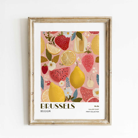 Brussels Fruit Illustration Art Print