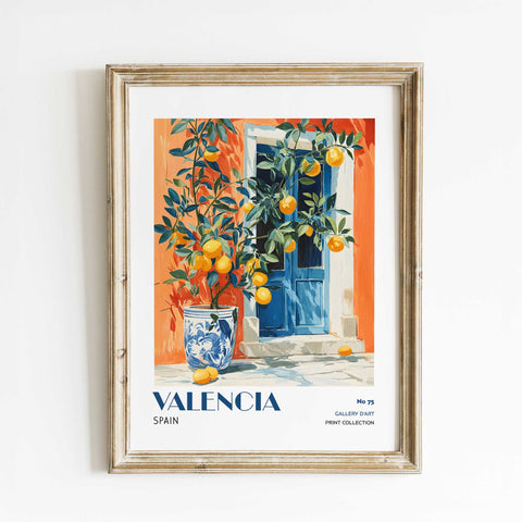 Valencia Orange Tree Wall Art Print