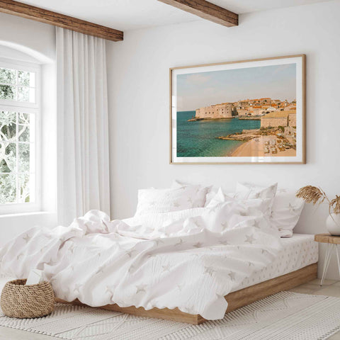 Dubrovnik historic stone walls art print

