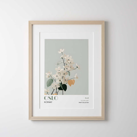 Oslo Floral Norway Art Print