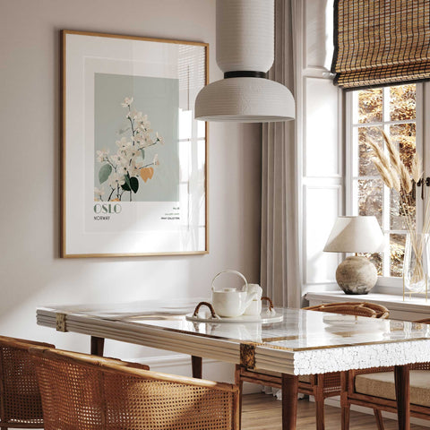 Oslo Floral Norway Art Print