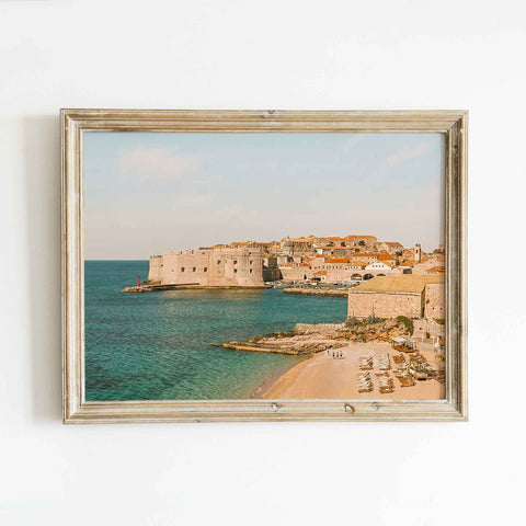 Dubrovnik Croatia Mediterranean wall art print
