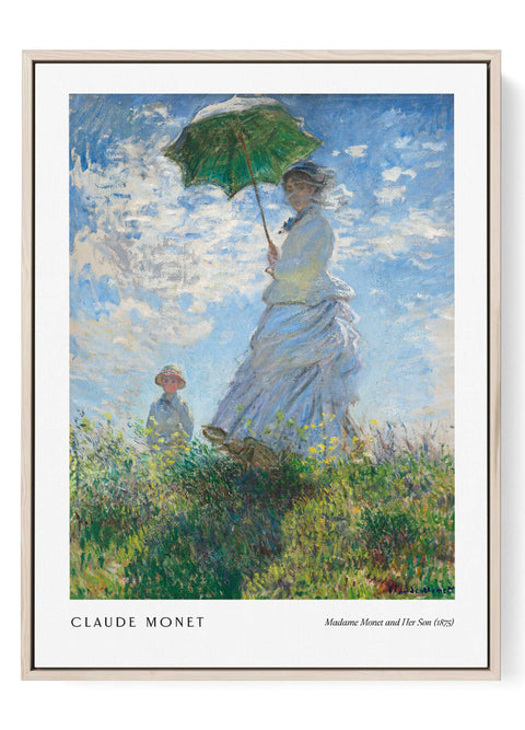 Claude Monet – Madame Monet and Her Son Poster