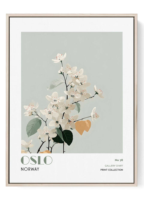 Oslo Floral Norway Art Print