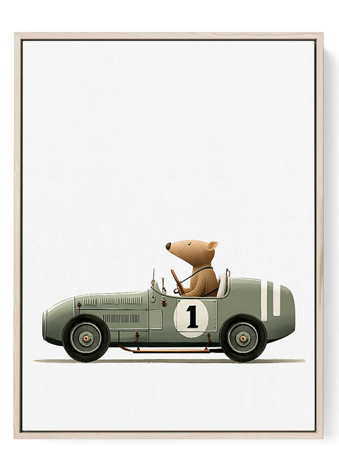 Racing animal nursery art print