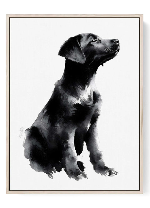 Black labrador wall art