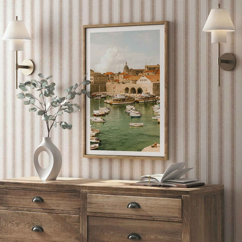 Adriatic Sea coastal landscape wall art
