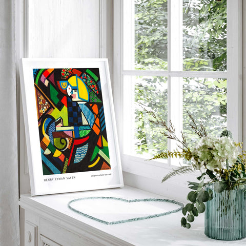1917 geometric figurative painting reproduction