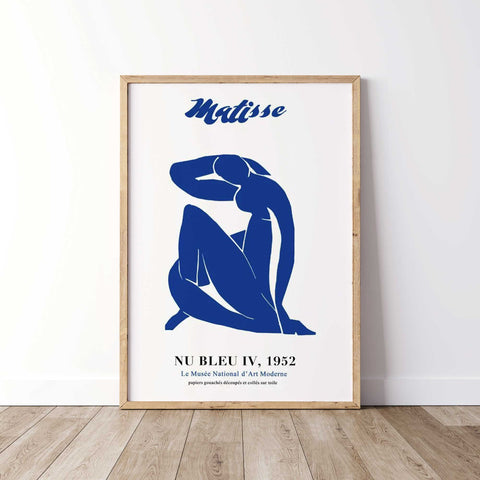 Matisse's Blue Contemplation - 1952 Nude Print