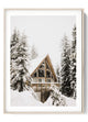 Winter Cabin Retreat Poster – Peaceful Home Art