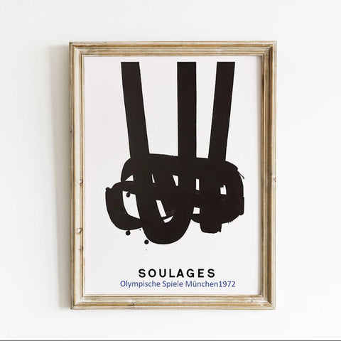 Olympic Spirit Artwork - Soulages Munich 1972