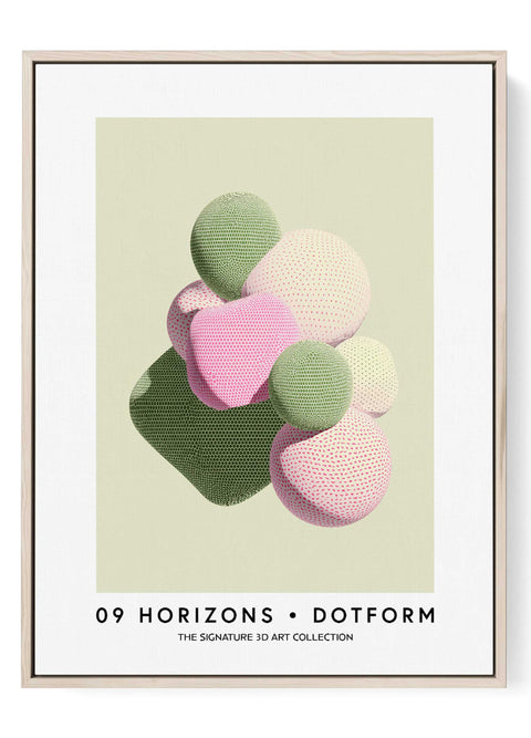 Abstract 3D geometric shapes wall art