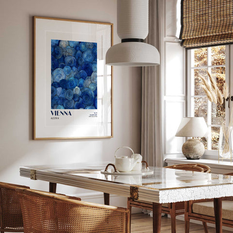 Abstract Vienna art print for contemporary home