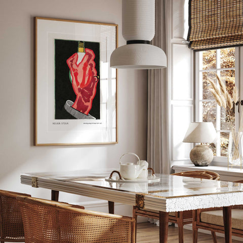 Abstract modern advertising wall art print