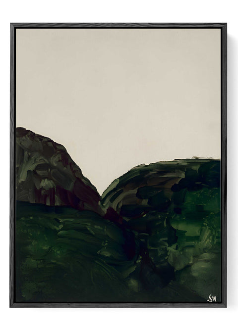 Abstract mountain minimalist decor