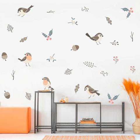 Acorn And Berry Wall Stickers