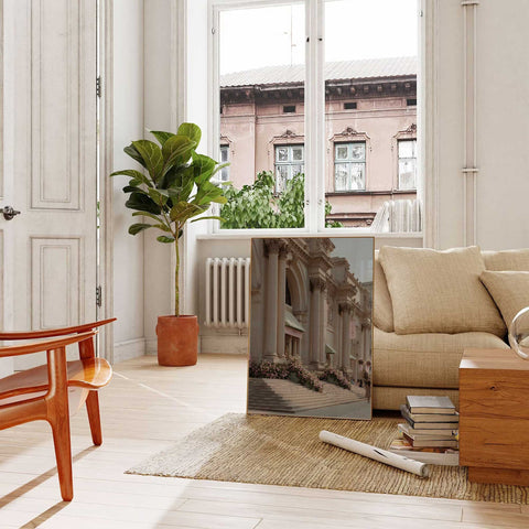 Aesthetic Paris-inspired museum illustration for a Scandinavian home.