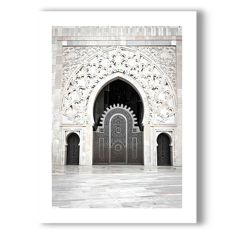 Aesthetic arched doorway illustration for a Scandinavian-inspired home interior.