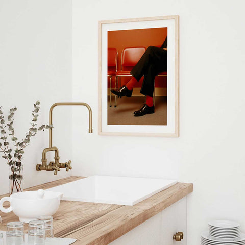 Aesthetic kitchendecor featuring hand-painted botanical fruit.