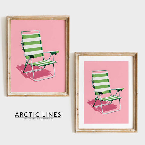 Aesthetic summer-inspired illustration with clean lines and bold color pops.