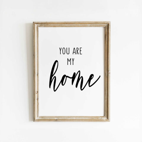 Romantic Home Script - Minimalist Canvas Art