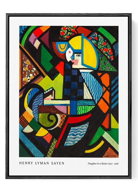 American Cubist modern art wall decor