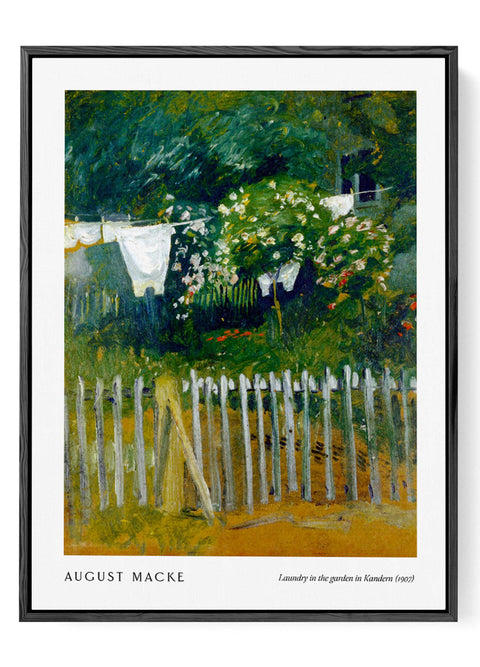 August Macke garden painting poster