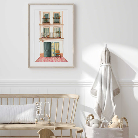 Authentic Balcony Art – Handmade Architectural Reproduction
