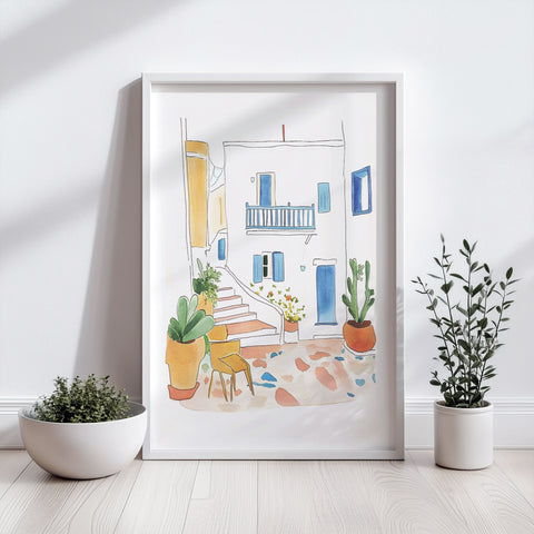 Authentic Marbella Art – Handmade Street View Reproduction
