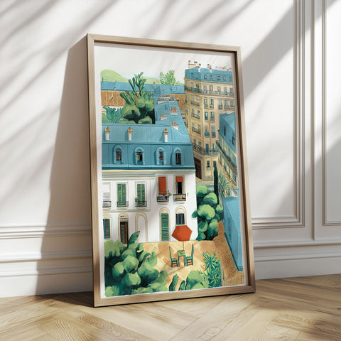 Authentic Parisian Art – Balcony & Garden View
