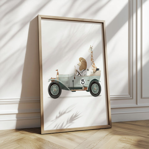 Authentic Safari Art – Handmade Vintage Car Reproduction
