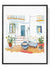 Authentic Watercolor Reproduction – Greek Courtyard