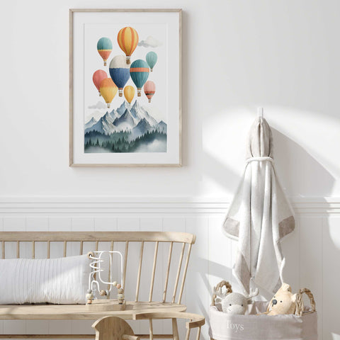 Baby room sky art print