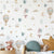 Balloon and rainbow decals for baby room decor