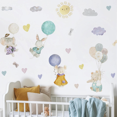 Balloon animal wall decals